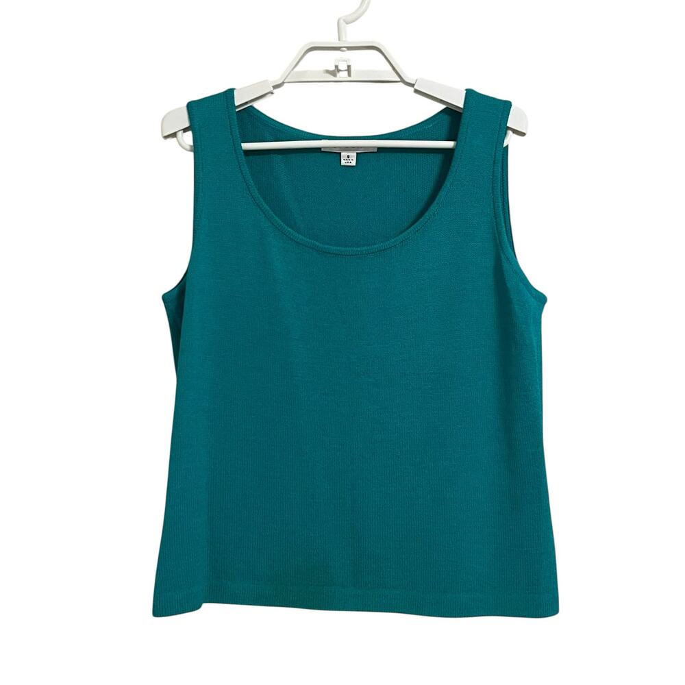 St. John Knit Teal Green Tank Top